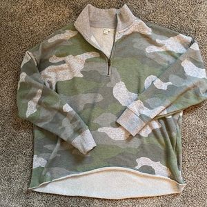 Aerie Camo Quarter Zip